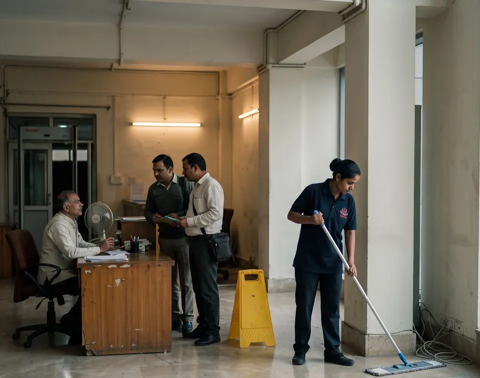 Illustrative housekeeping and facility management setting for SMSA facility services
